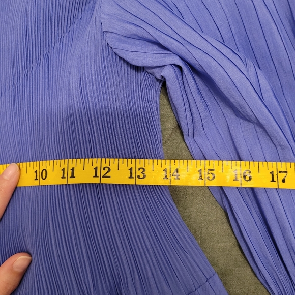 SOLD! EUC Blue tiered dress from Thailand, one size (see measurements below) - Picture 5 of 6